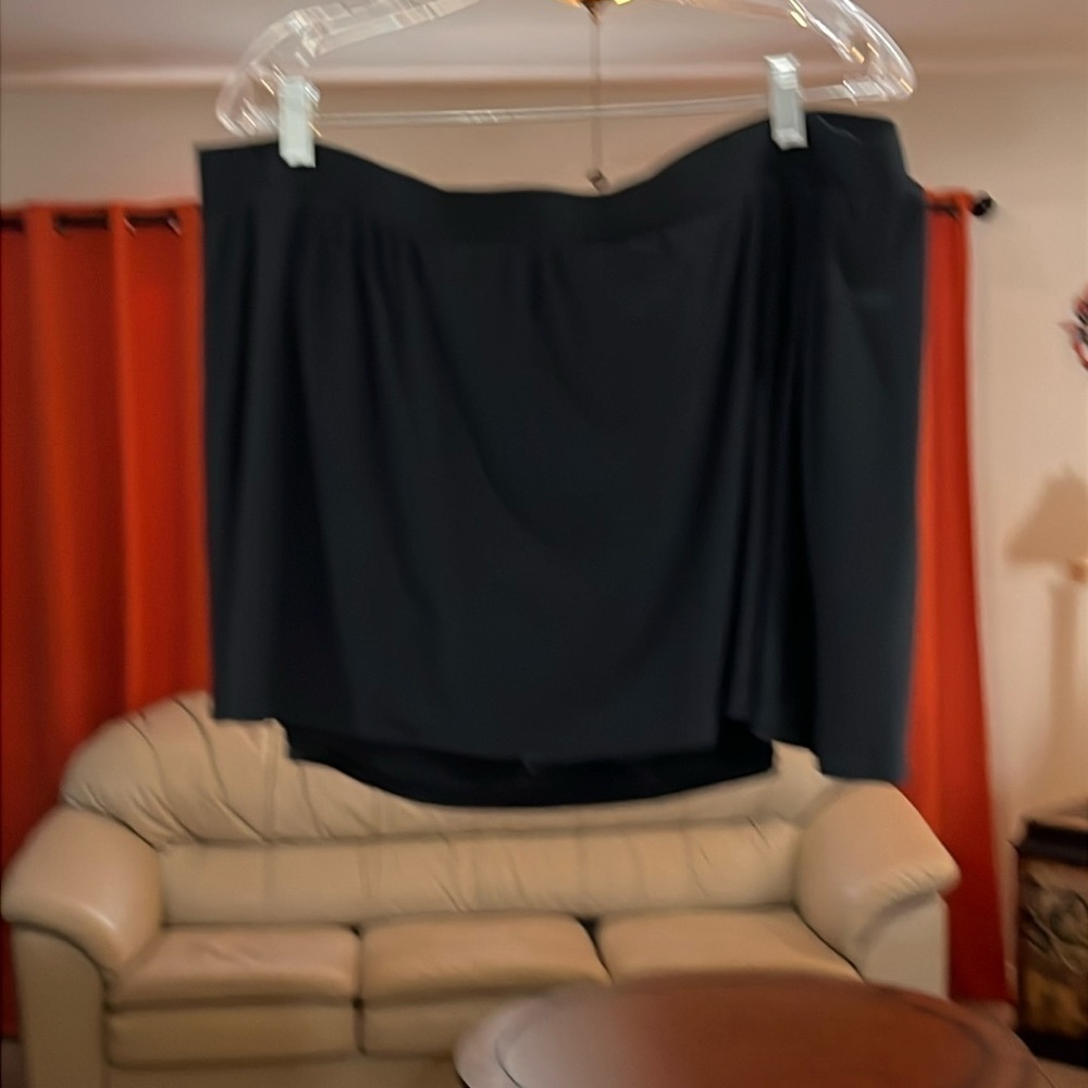 American Beach Women’s Plus Size 24W Swim Skirt Black